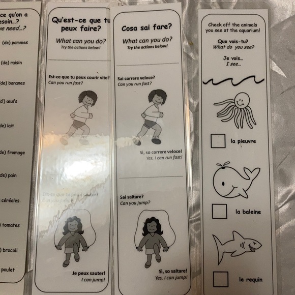 Six French Educational Cards. - Picture 2 of 4